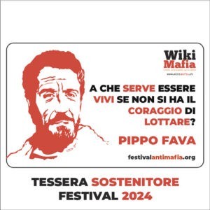 Tessera Sostenitore Festival 2024 - Pippo Fava - Fronte