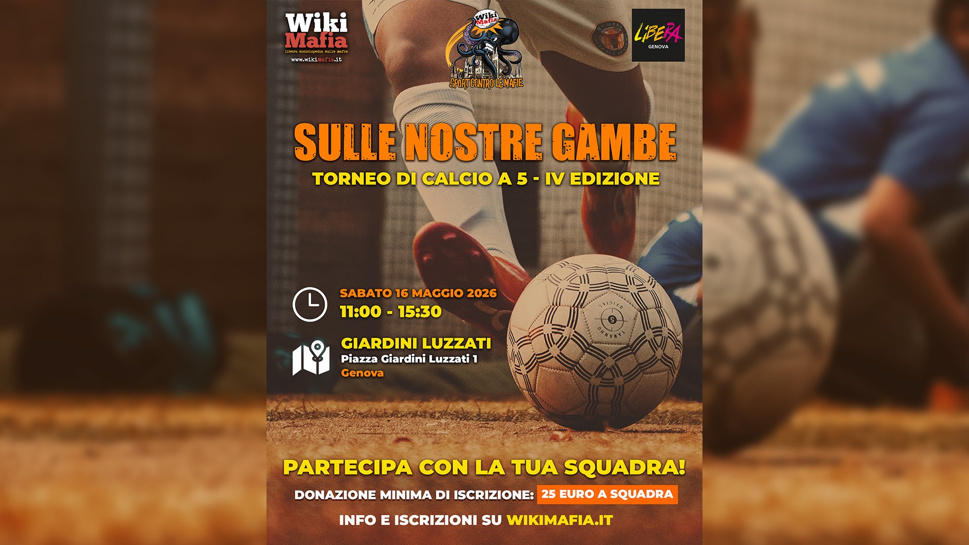 sport contro le mafie 2026 sulle nostre gambe mafie a genova